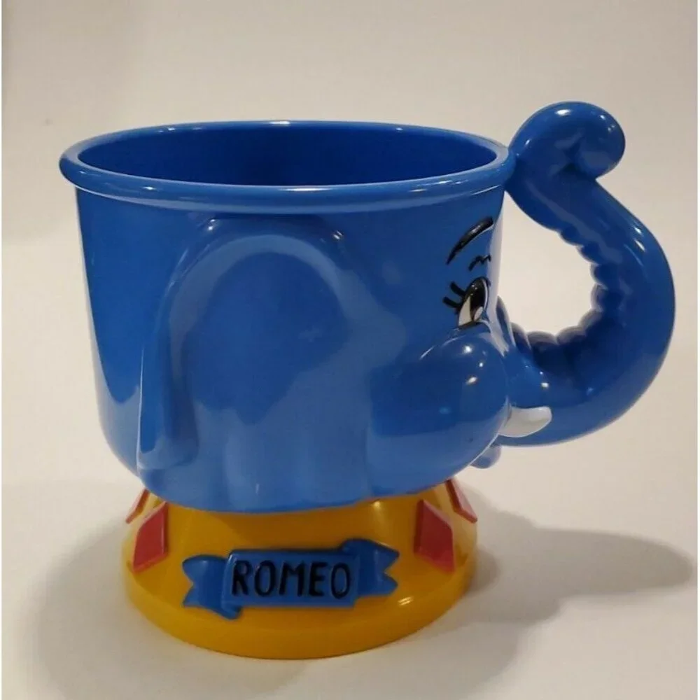 Ringling Brothers Bros & Barnum Bailey Circus Romeo Blue Elephant Mug Cup